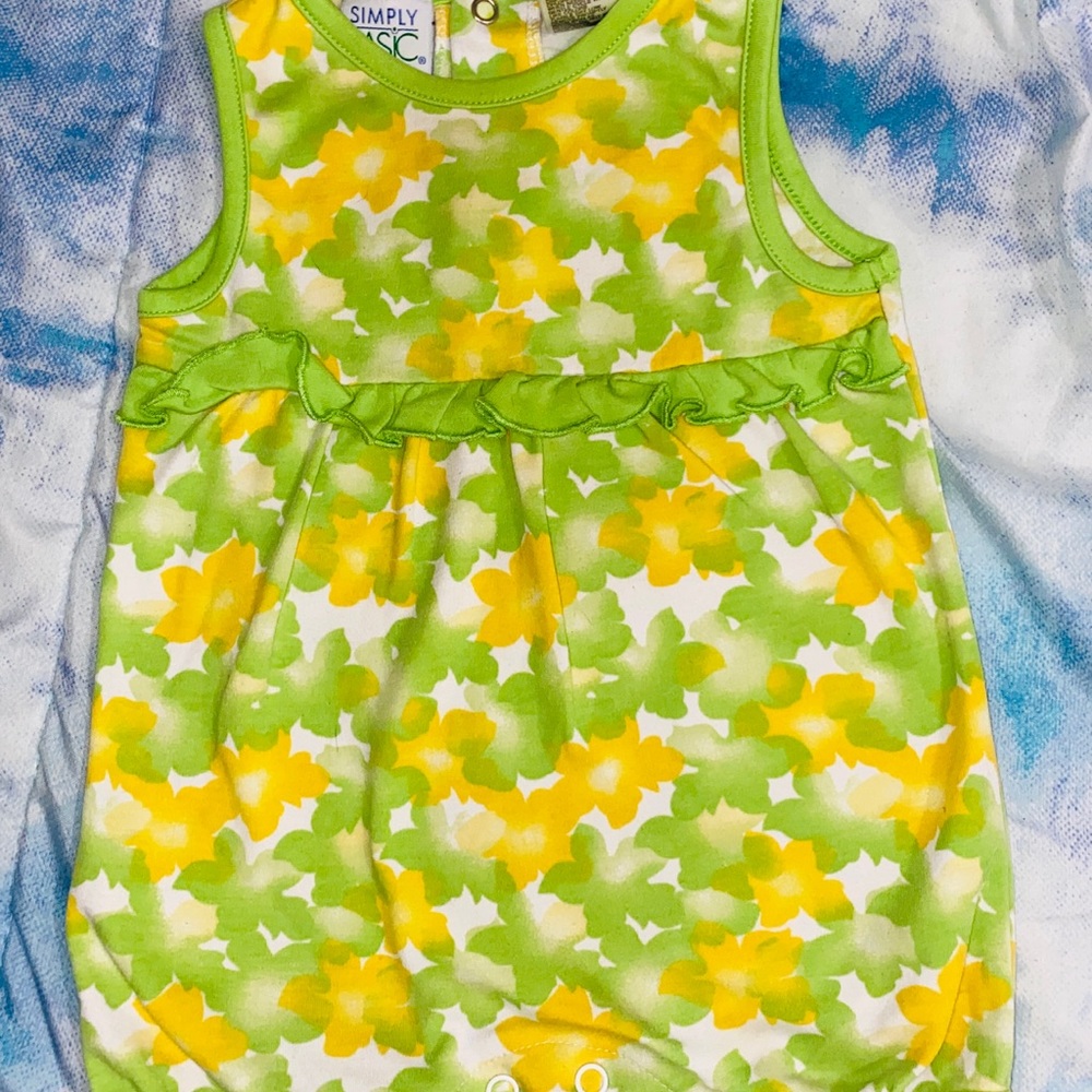 6-9 month Simply Basic romper.
